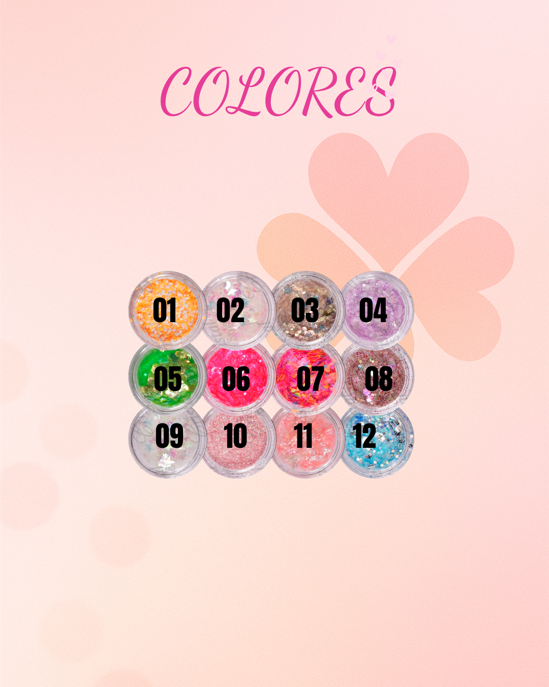 Glitter Mix para Uñas