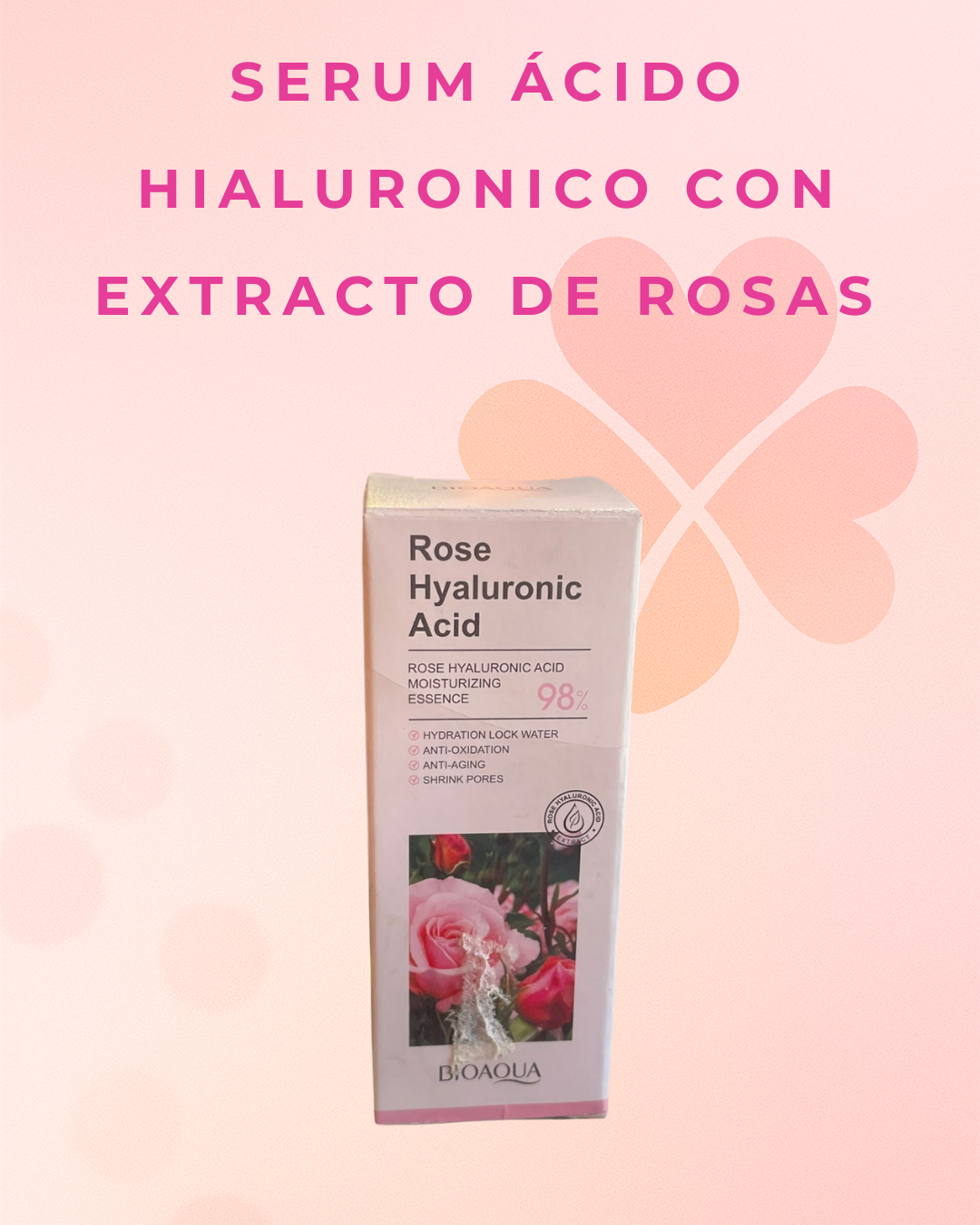 Serum Ácido hialuronico con extracto de rosas  Bioaqua