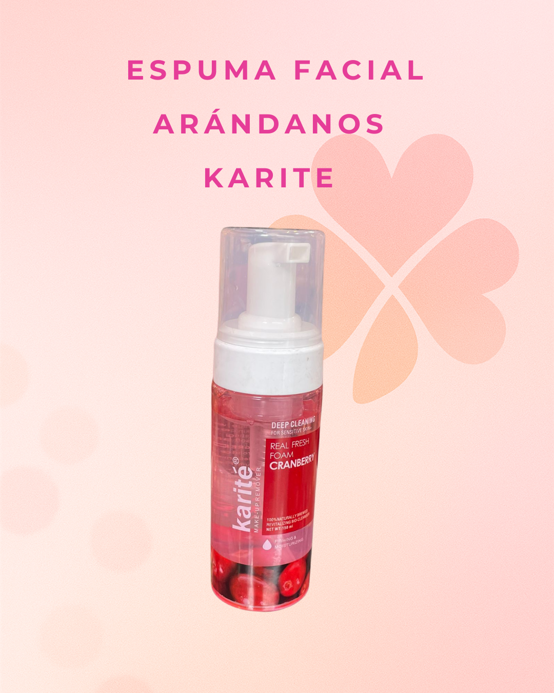 Espuma facial arándanos  Karite