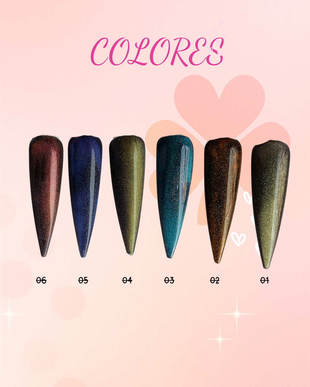 Esmalte Ojo de Gato Holográfico M&Y