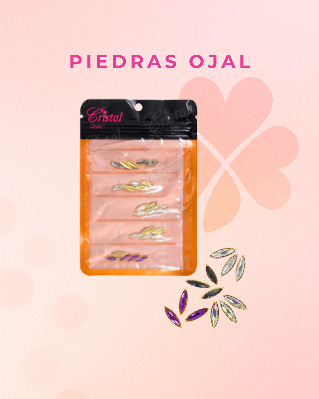 Piedras Ojal para Uñas