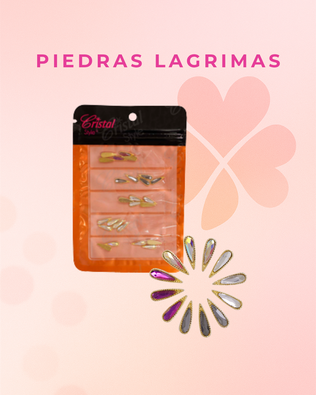 Piedras Lagrima para Uñas