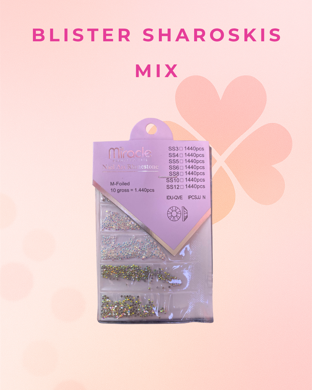 Blister Swarovski Mix para Uñas