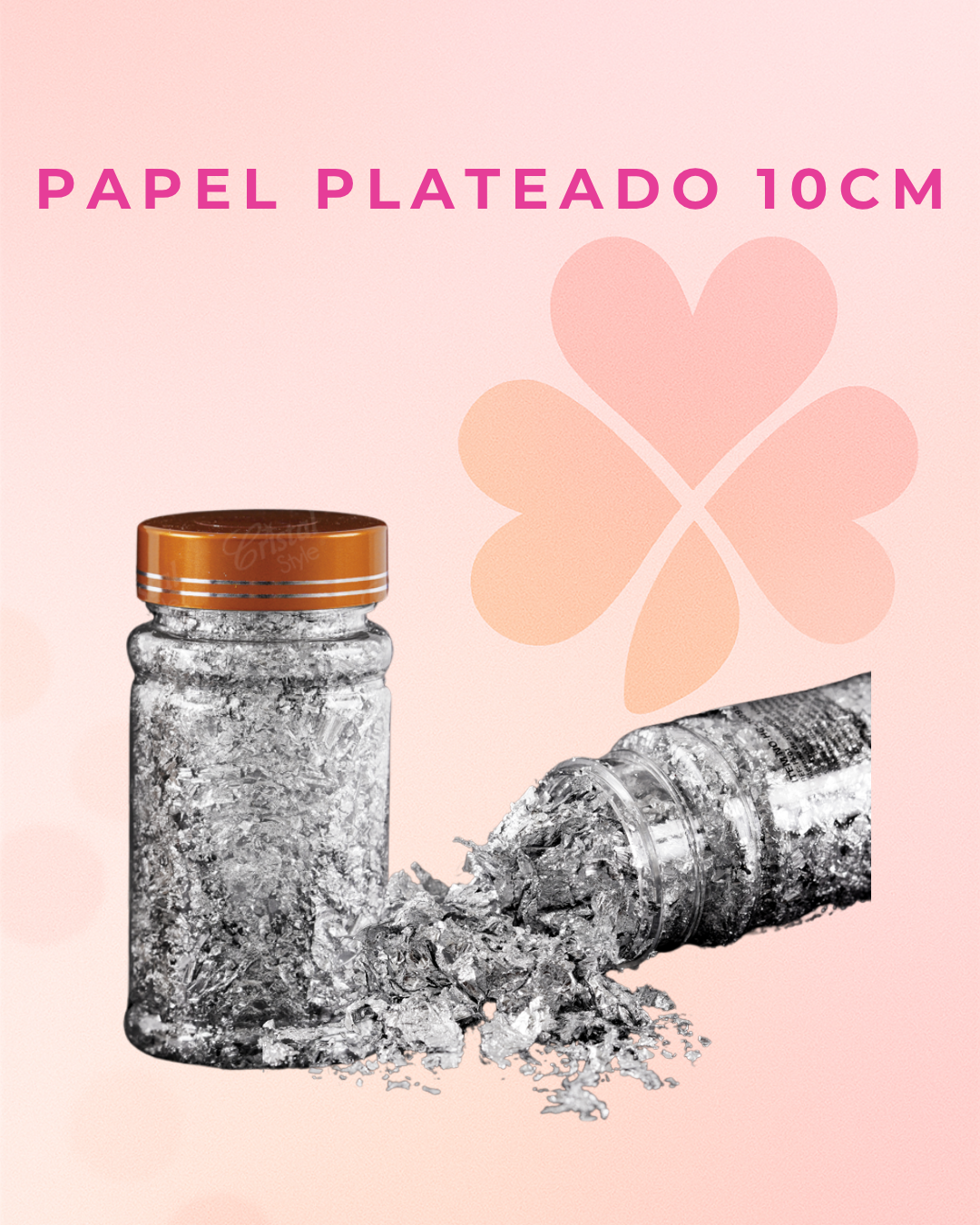 Papel Plateado 10 cm