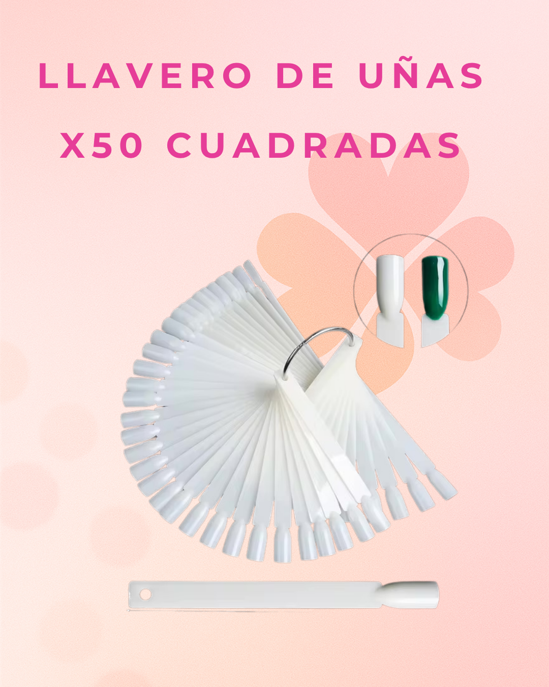 Llavero de Uñas x50