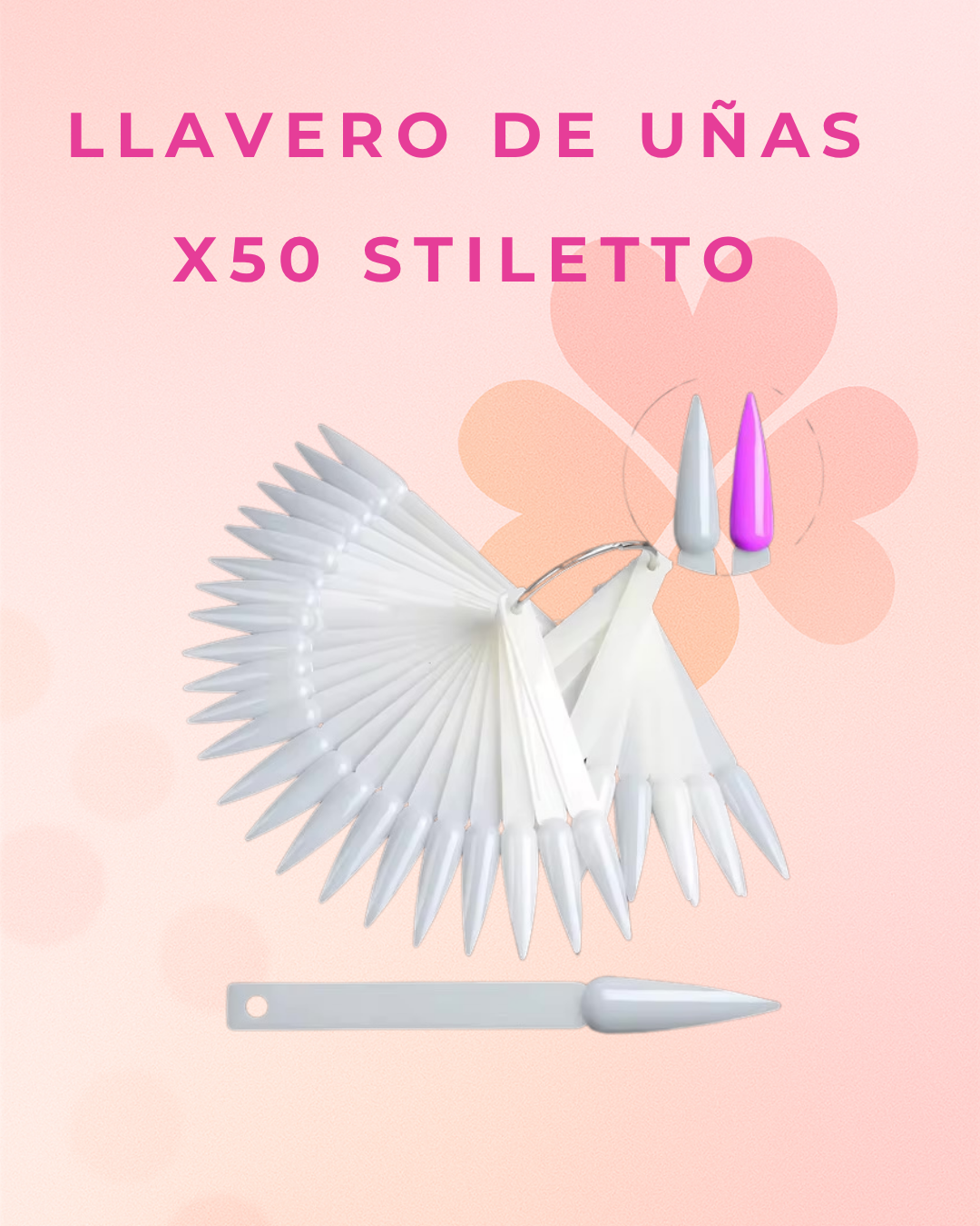 Llavero de Uñas x50