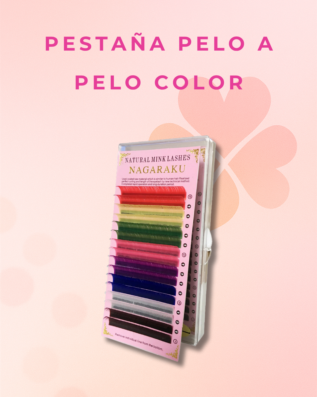 Pestañas Pelo a Pelo Color