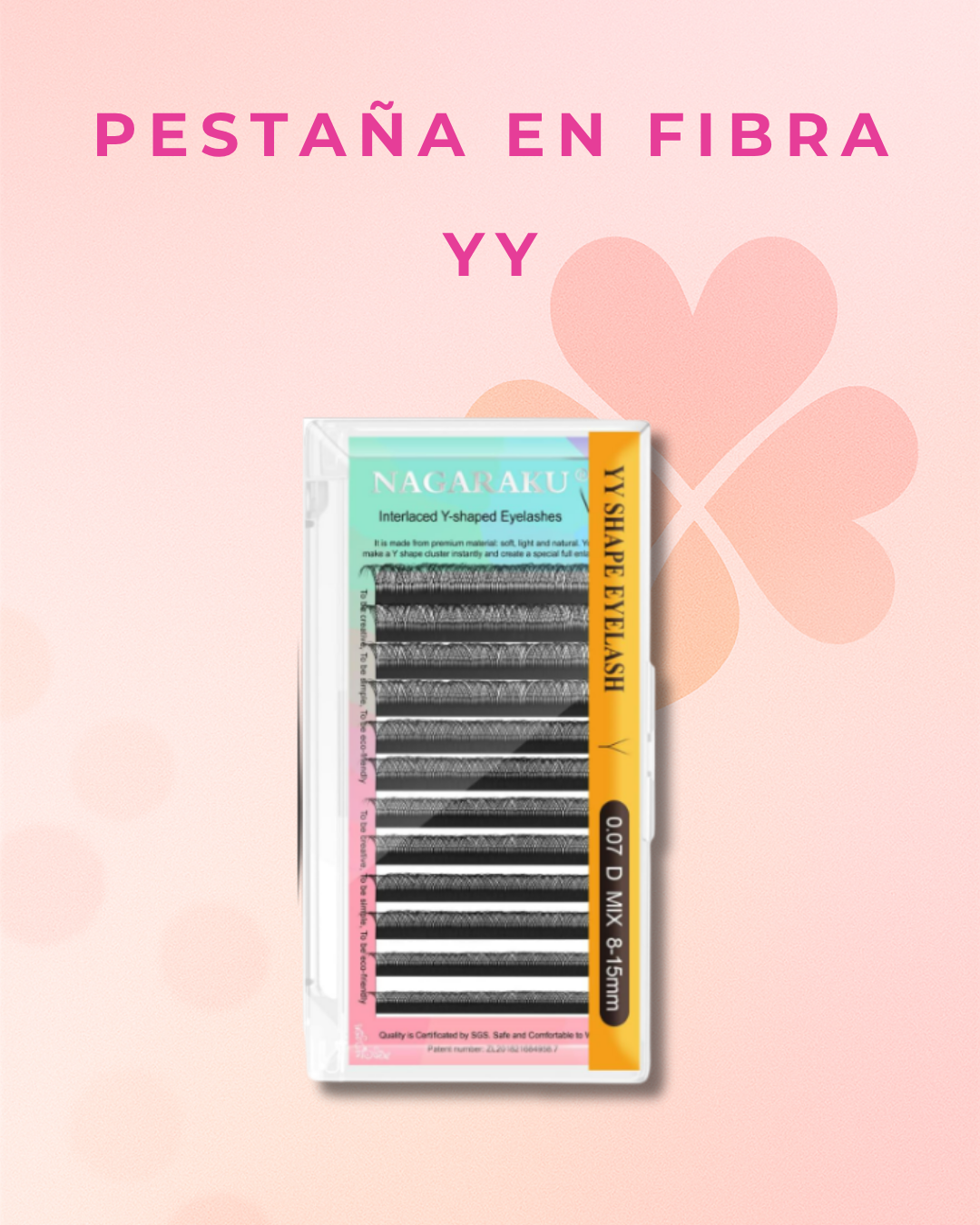 Pestañas en Fibra YY Curva D