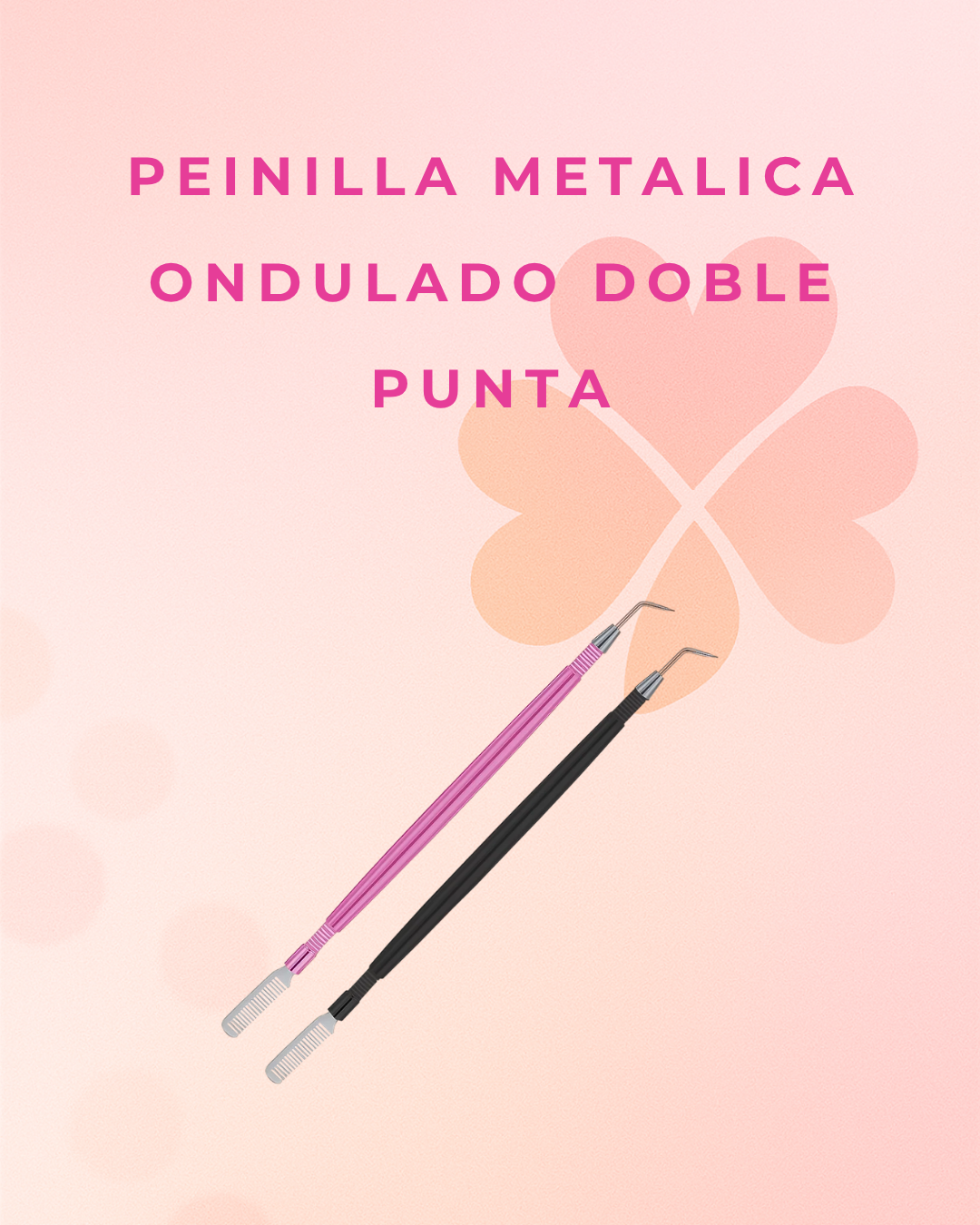 Peinilla Metálica Ondulado Doble Punta