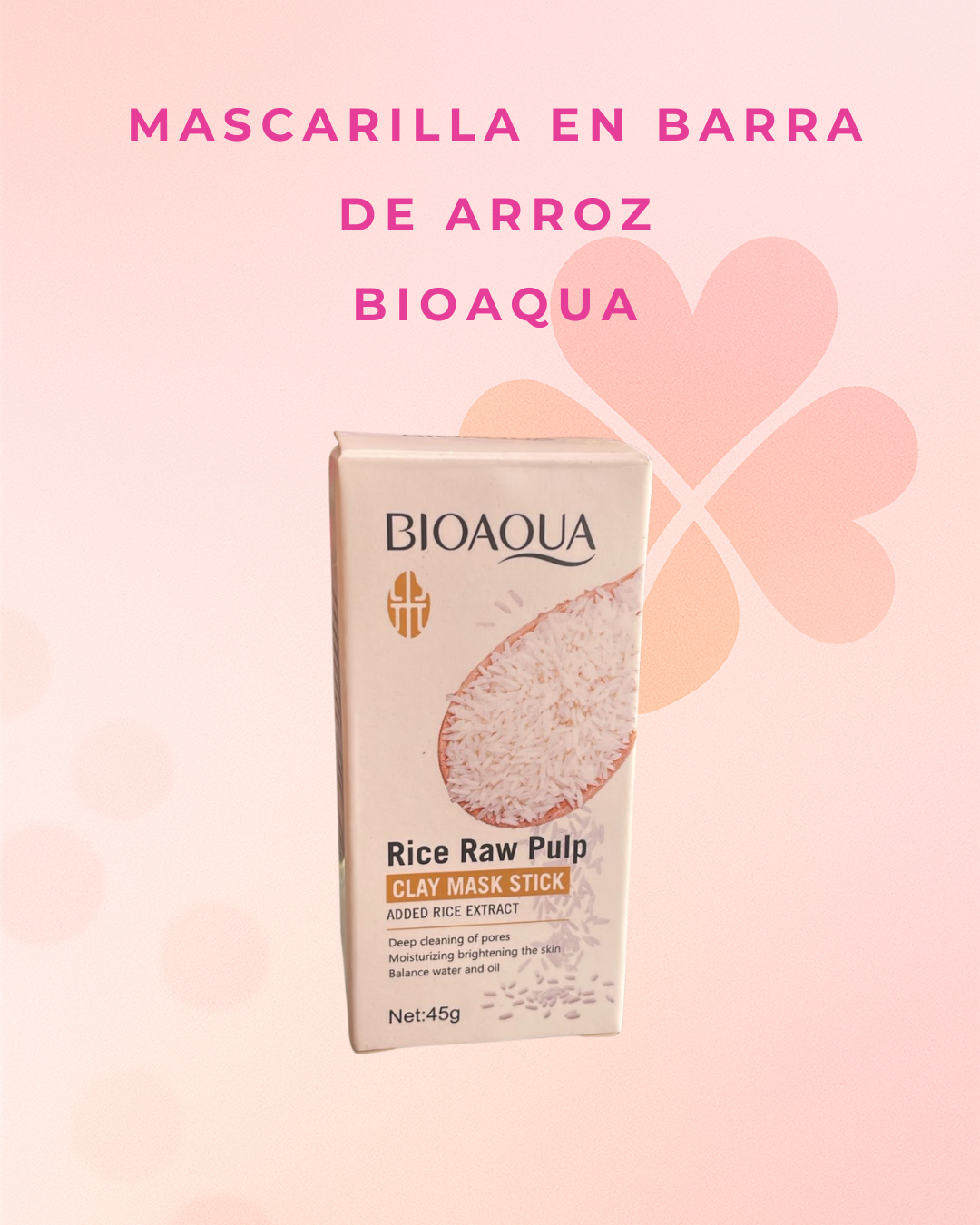 Mascarilla en barra de arroz Bioaqua