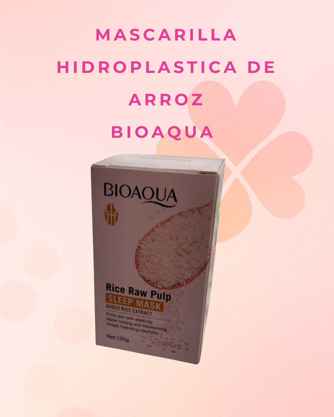 Mascarilla hidroplastica de arroz Bioaqua
