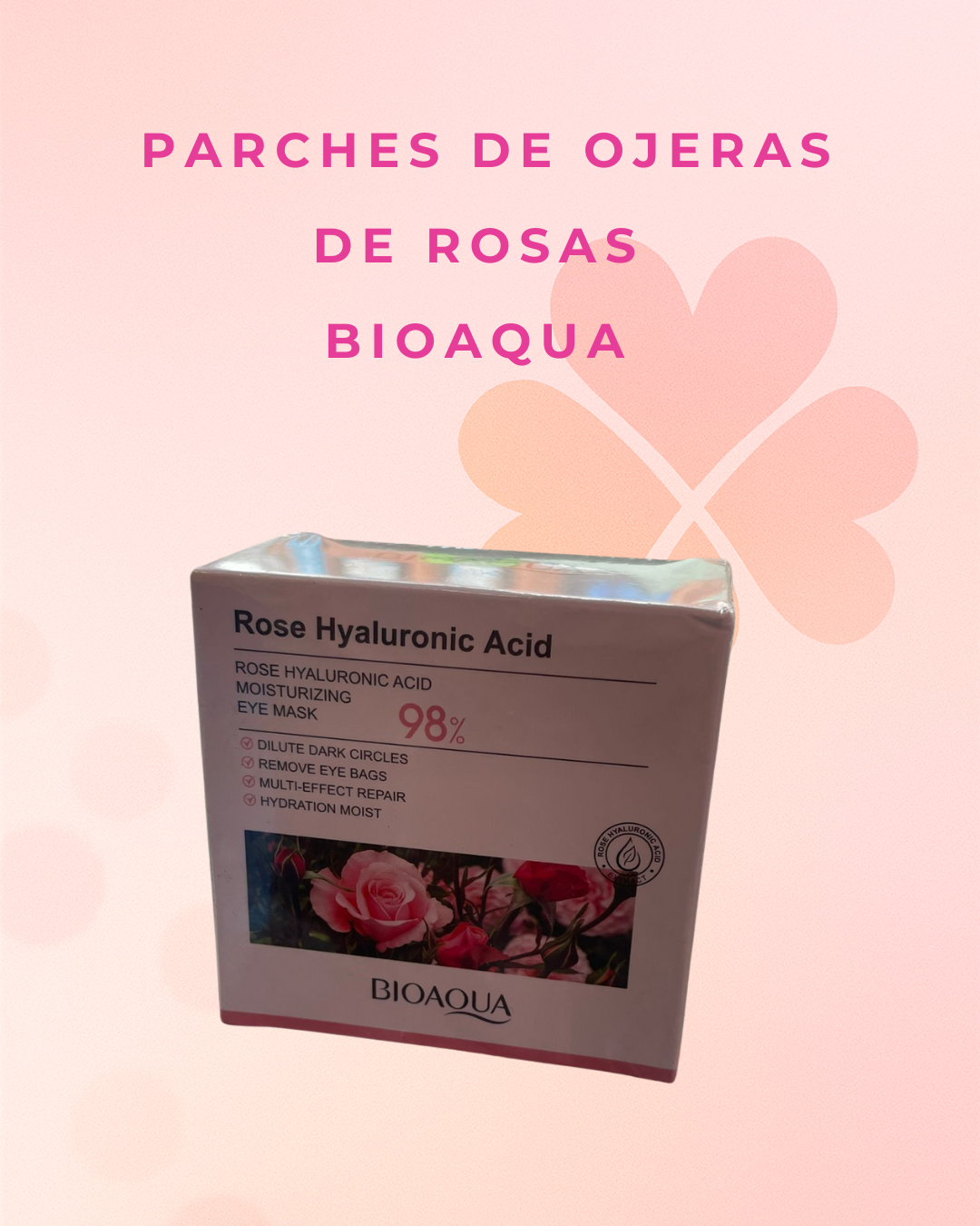 Parches de Ojeras de Rosas Bioaqua
