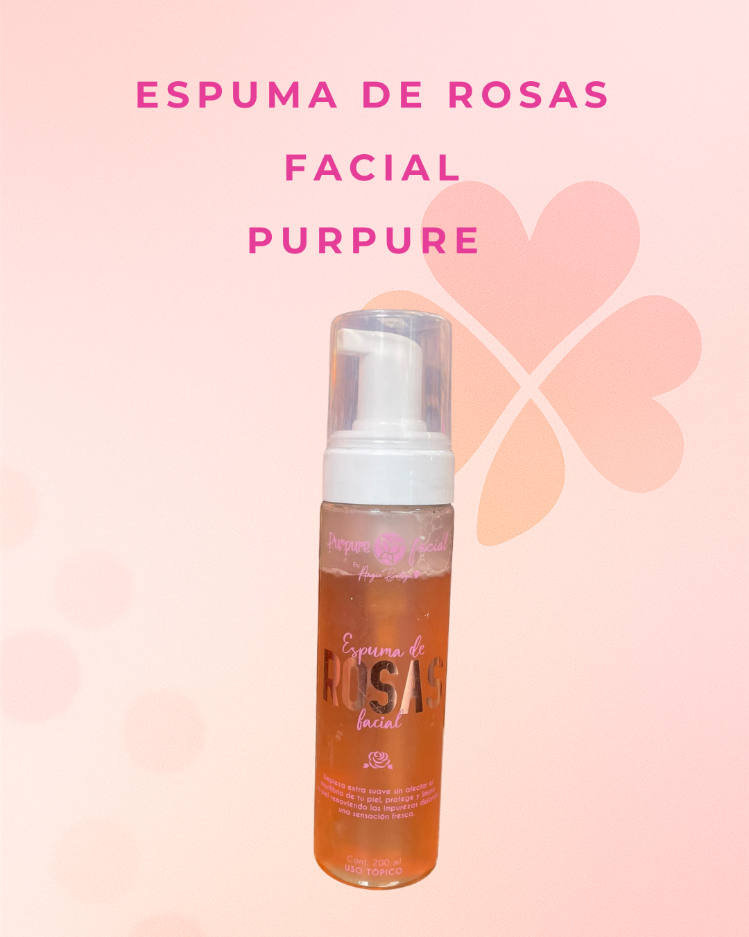 Espuma de rosas facial Purpure