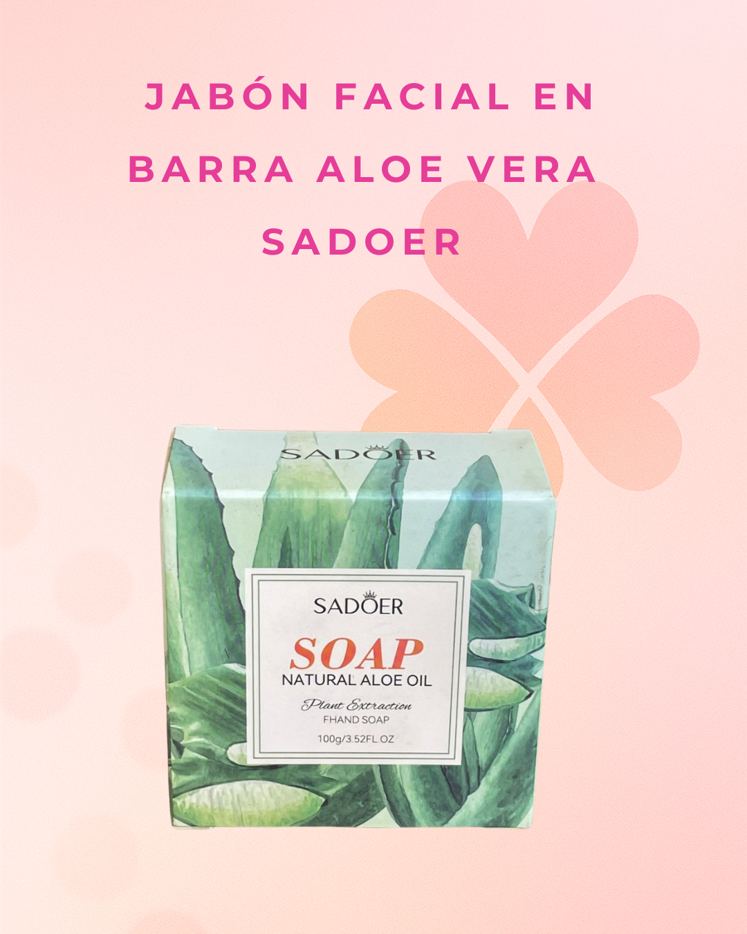 Jabón facial en barra aloe Vera  Sadoer