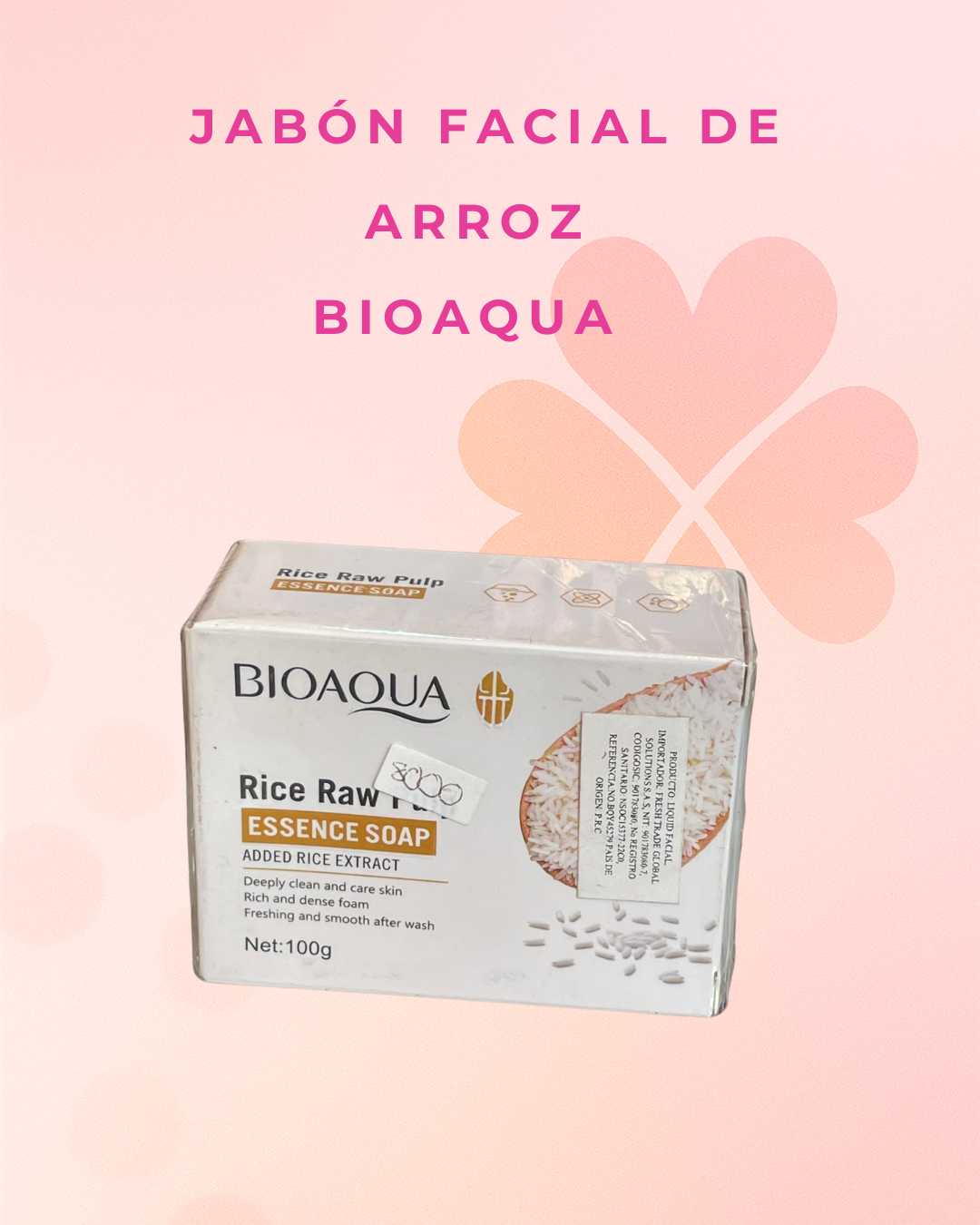 Jabón facial de arroz  Bioaqua