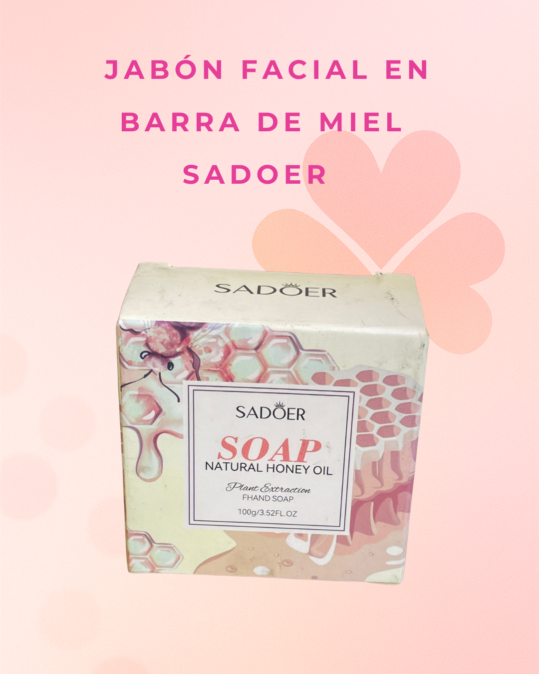 Jabón facial en barra de miel  Sadoer