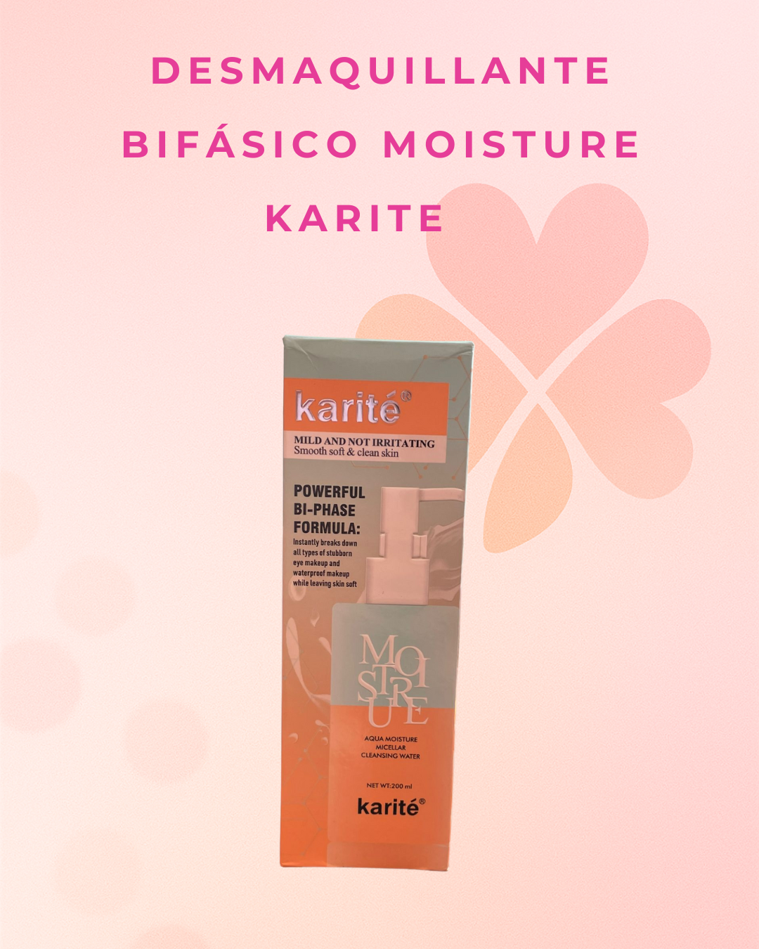 Desmaquillante bifásico moisture Karite