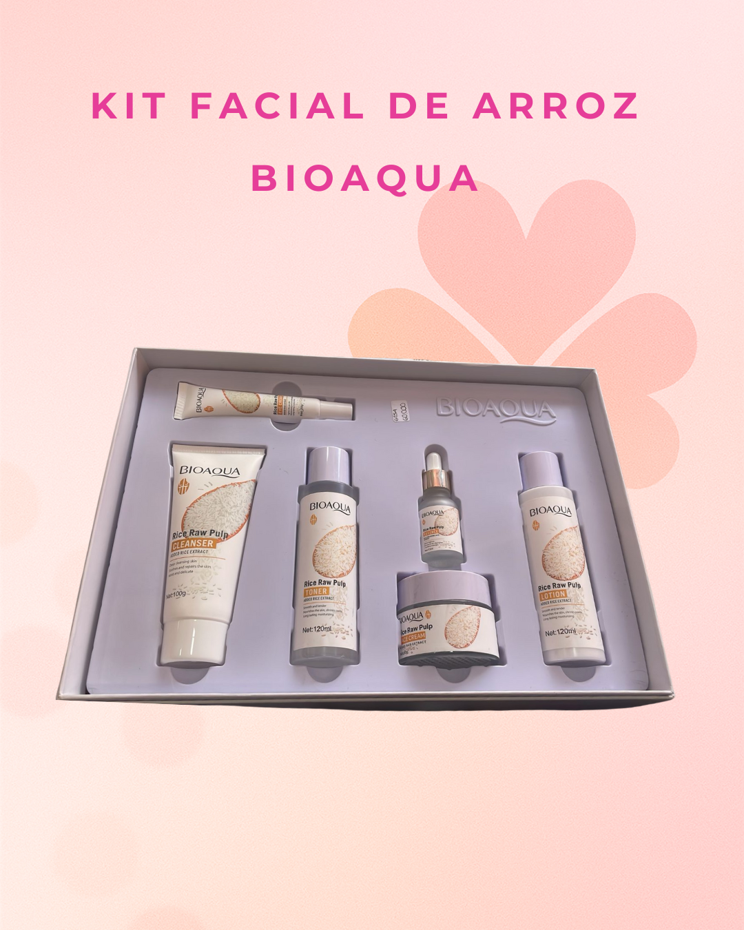 Kit facial de arroz  Bioaqua