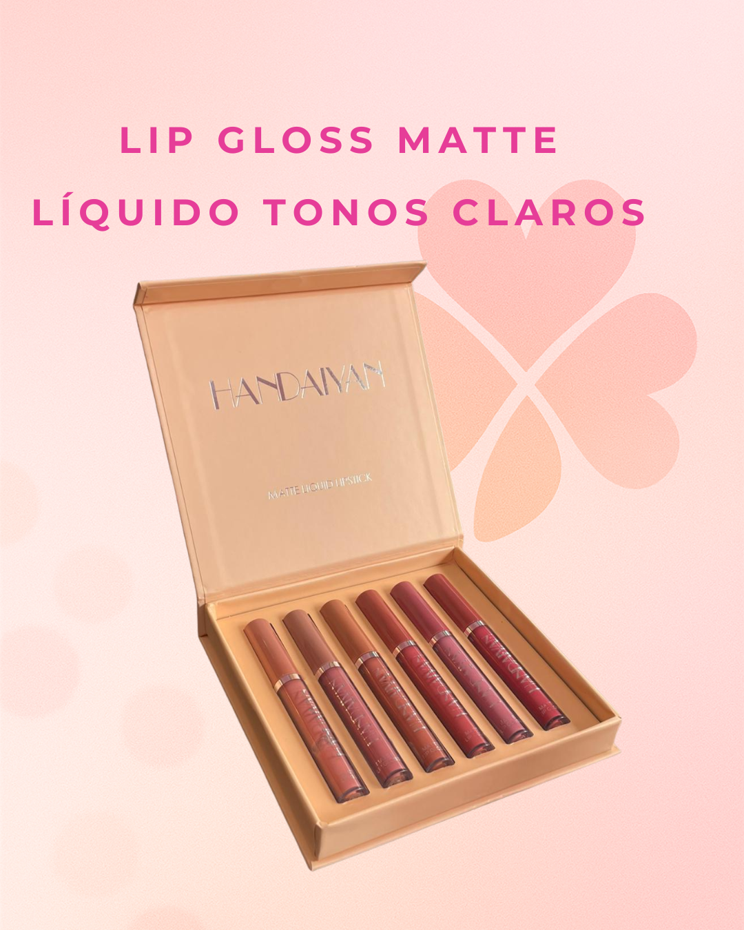 Lip gloss Matte líquido tonos claros