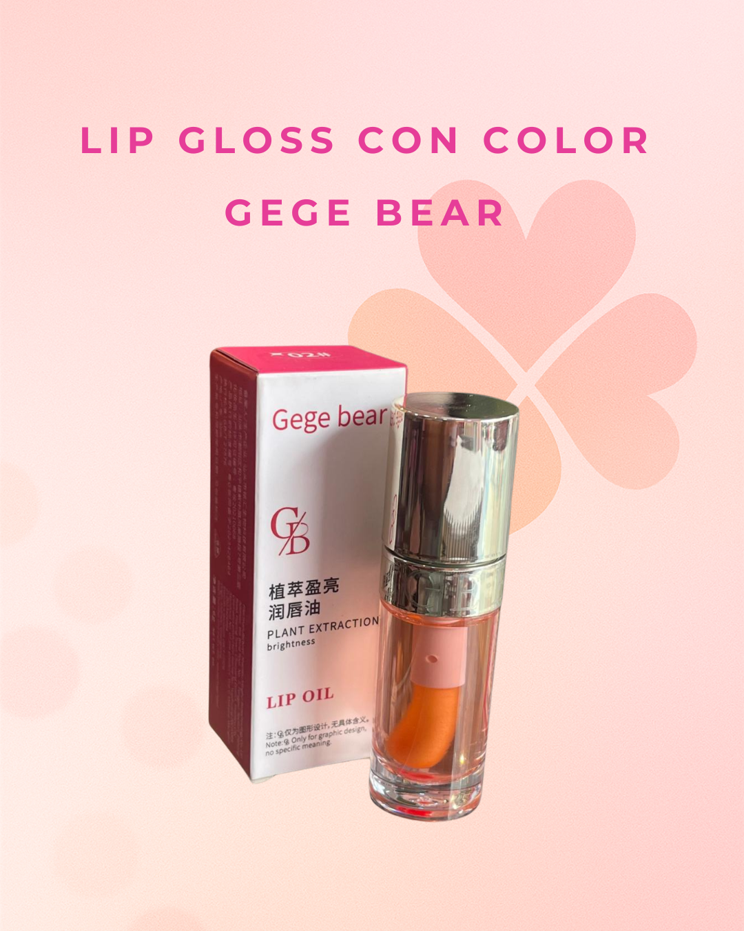 Lip gloss con color  Gege bear