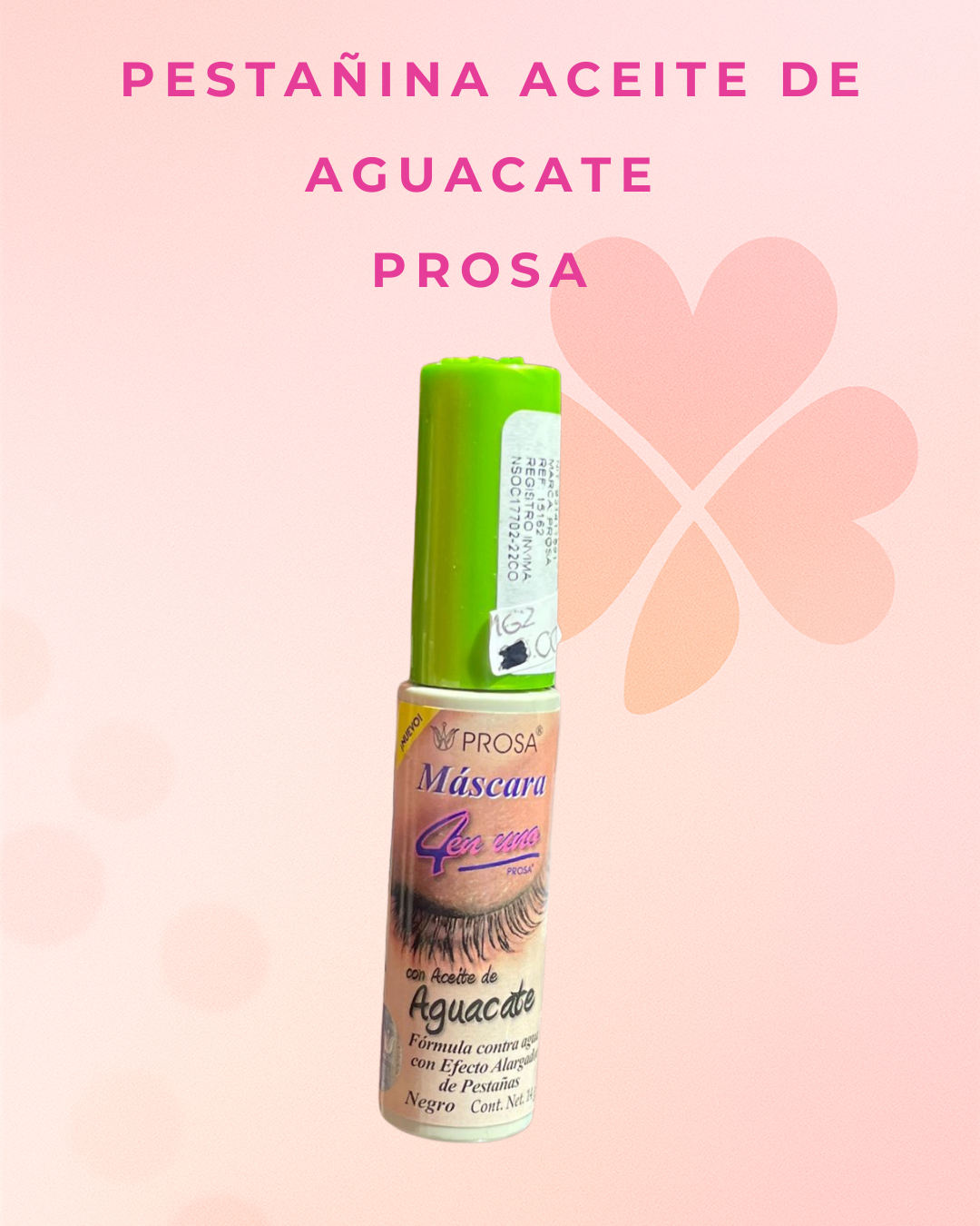 Pestañina aceite de aguacate  Prosa