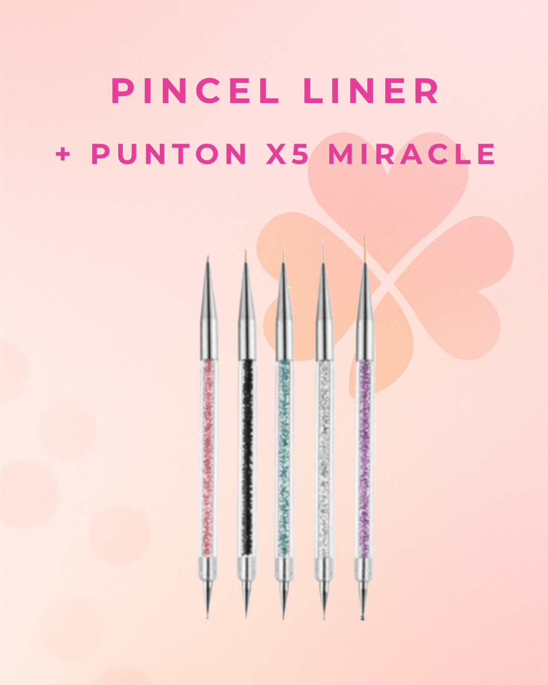 Set Pincel Liner + Punton x5 – Miracle