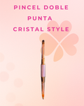 Pincel Doble Punta – Cristal Style