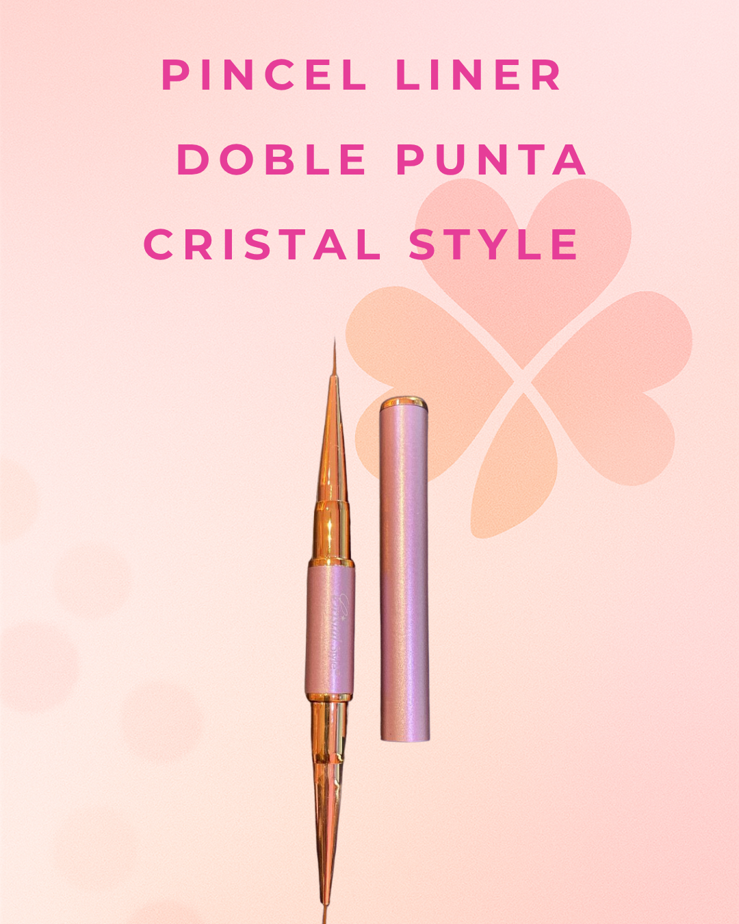 Pincel Liner Doble Punta Cristal Style