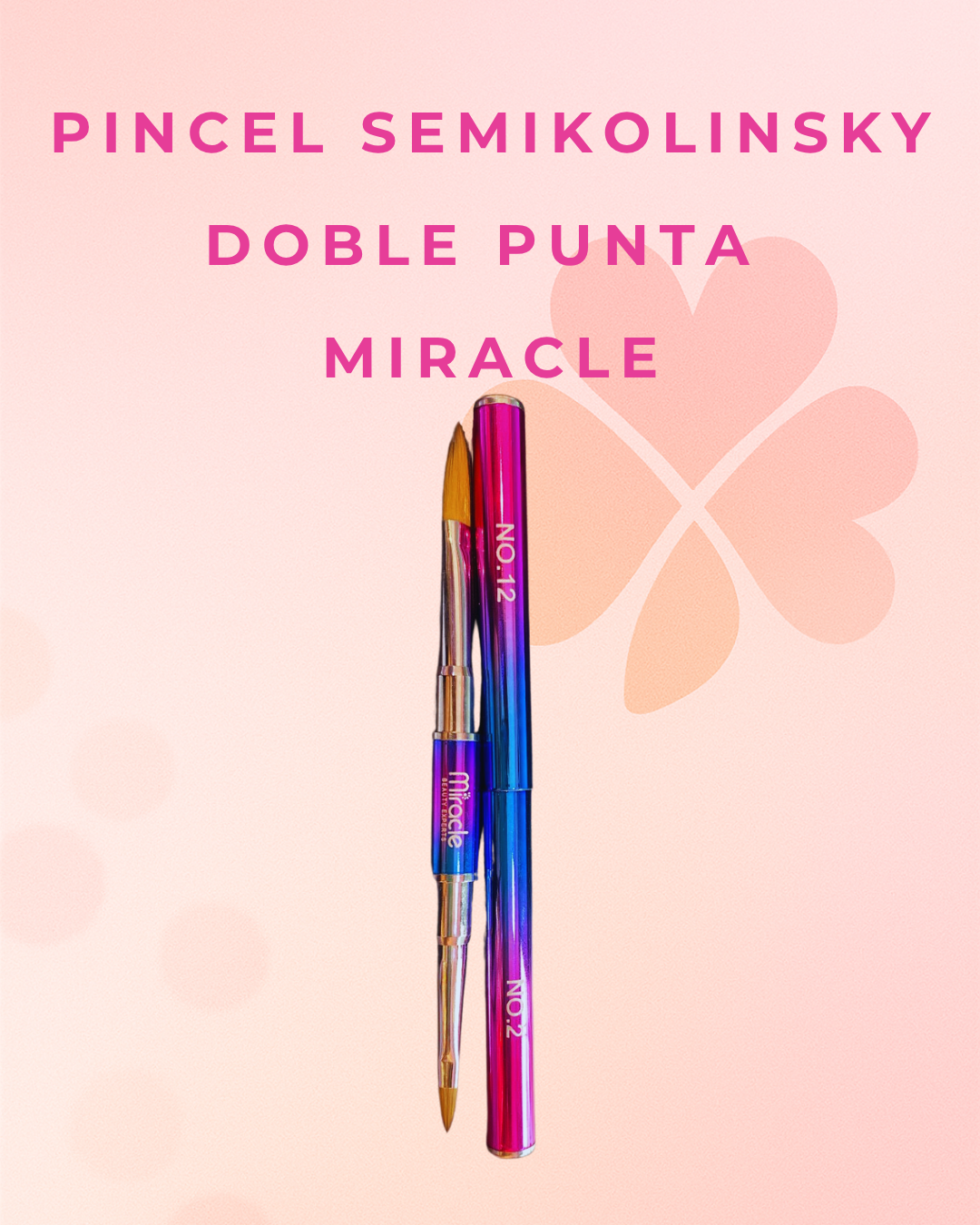 Pincel Semikolinsky Doble Punta Miracle